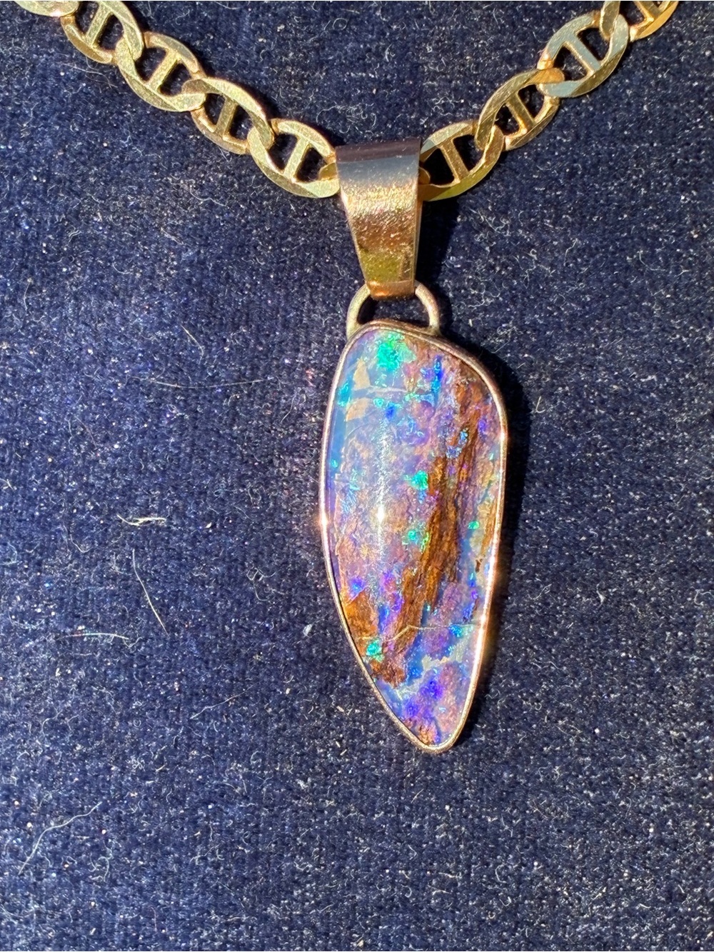 Pipe Opal Pendant (14K Gold) - Picture 6 of 16